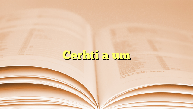 Lyrics for Cerhti a um