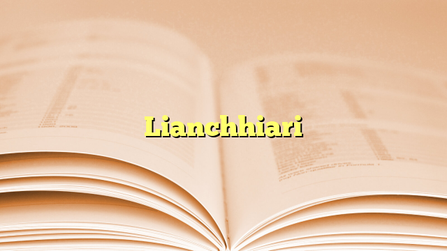 Lianchhiari Lianchhiari