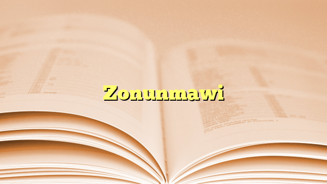 Zonunmawi Zonunmawi